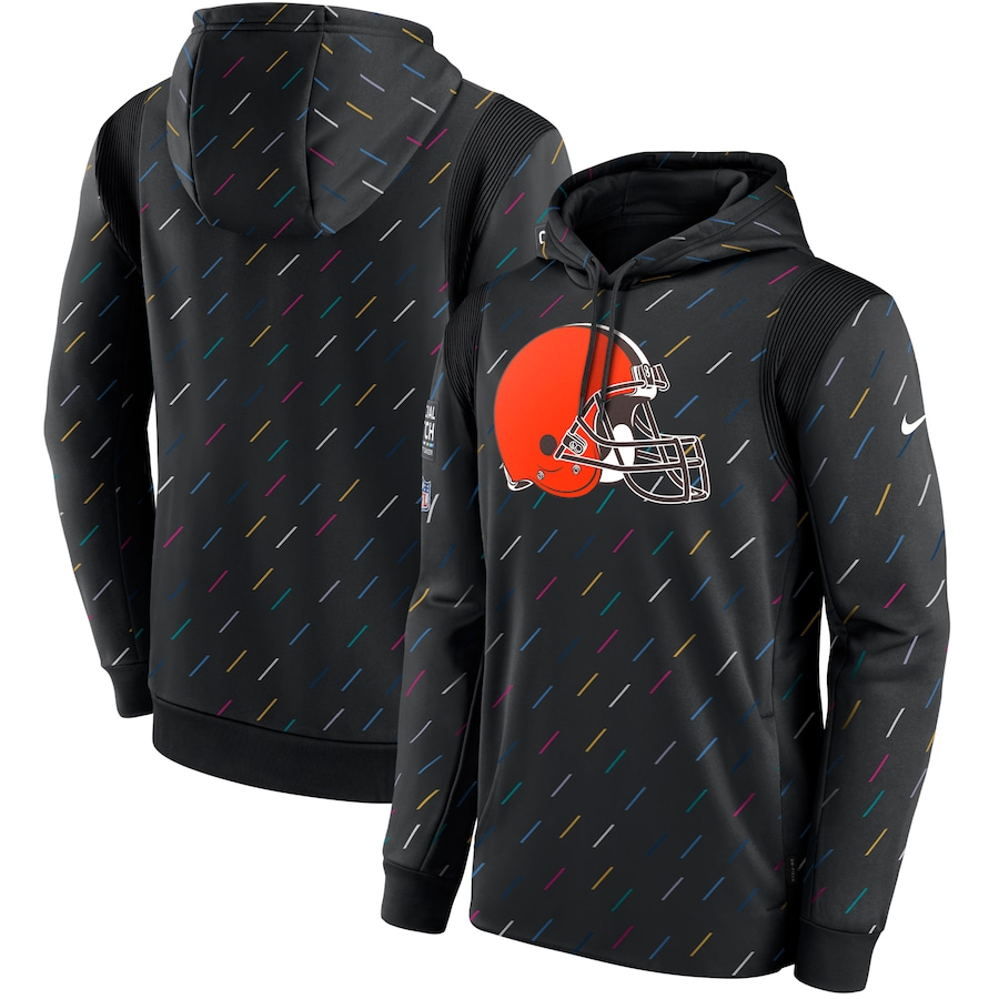 Women NFL Cleveland Browns 2025 Nike black hoodie->women nfl jersey->Women Jersey